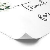 Poppin' Bottles Baby shower Bedankt voor je komst Poster (Hoek)