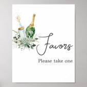 Poppin' Bottles Baby shower Favors Poster (Voorkant)