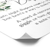 Poppin' Bottles Baby shower Late Night Luiers Poster (Hoek)