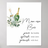 Poppin' Bottles Baby shower Mom Osa Bar Poster (Voorkant)