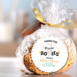 Poppin' Bottles Baby Shower Stickers