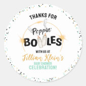 Poppin' Bottles Baby Shower Stickers (Voorkant)