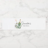 Poppin' Bottles Baby shower Waterfles Etiket (Enkel label)