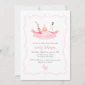 Poppin Bottles Champagne Meisje Baby shower Kaart (Voorkant)