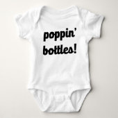 Poppin' Bottles! Grappig baby shirt (Voorkant)
