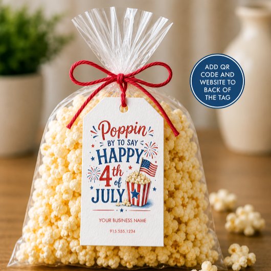 Poppin By 4 juli Zakelijk Cadeaulabel