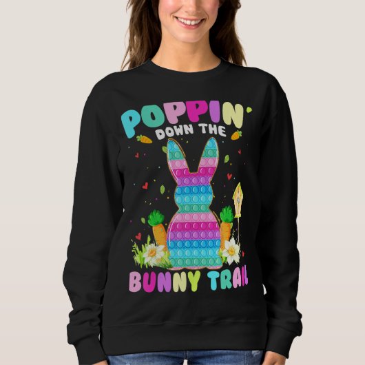 Poppin Down the Bunny Trail Bunny Bunny Fidget Spe Trui (Voorkant)