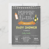 Poppin-flesjes baby shower kaart (Voorkant)