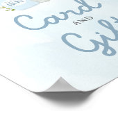 Poppin Flessen Jongen Baby shower Kaarten en gesch Poster (Hoek)