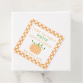 Poppin Halloween Pop It Pumpkin Sinaasappel Bedankjes Labels (In situ)