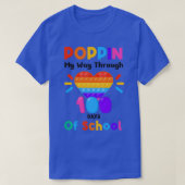 Poppin in my Way Through 100 Days Funny 100th Day T-shirt (Design voorkant)