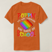 Poppin in my Way Through 100 Days Funny 100th Day T-shirt (Design voorkant)