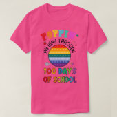 Poppin in my Way Through 100 Days Funny 100th Day  T-shirt (Design voorkant)