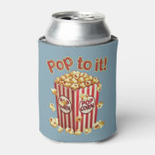 Poppin' in stijl - "Pop ernaar!" Blikjeskoeler (Blikje Voorkant)