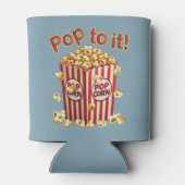Poppin' in stijl - "Pop ernaar!" Blikjeskoeler (Achterkant)