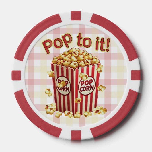 Poppin' in stijl - "Pop ernaar!" Poker Chips (Voorkant)