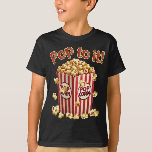 Poppin' in stijl - "Pop ernaar!" T-shirt (Voorkant)