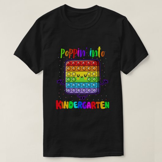 Poppin' Into Kindergarten Funny Sensory Fidget Spe T-shirt (Design voorkant)