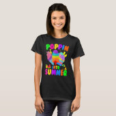 Poppin Into Summer Cream Last Day Of School Teache T-shirt (Voorkant volledig)