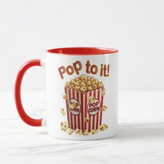 Poppin' met Stijl - "Pop ernaar!" Mok (Links)