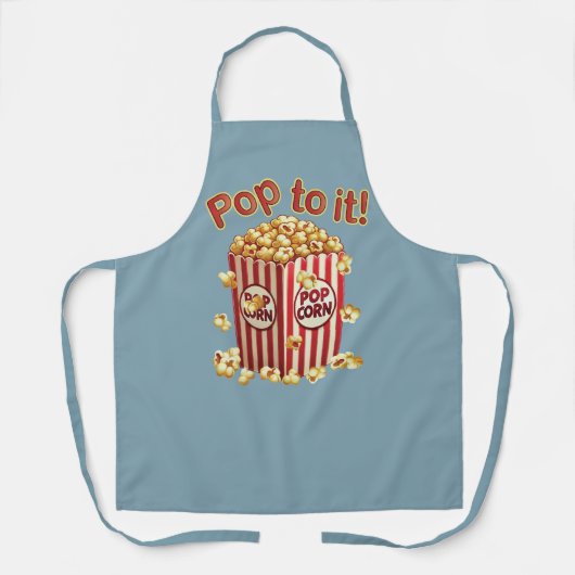 Poppin' met stijl - "Pop ernaar!" Schort (Voorkant)