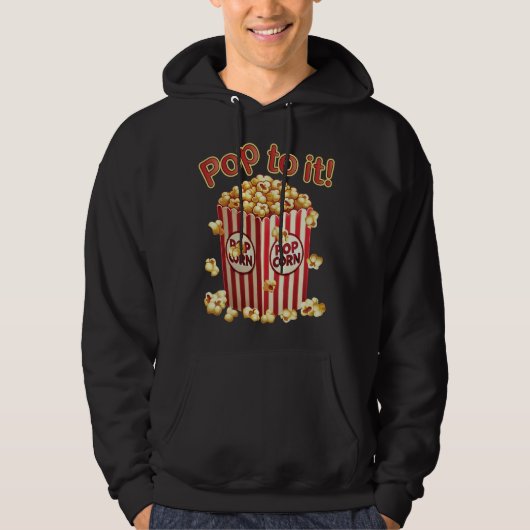 Poppin' met stijl - "Pop het!" Hoodie (Voorkant)
