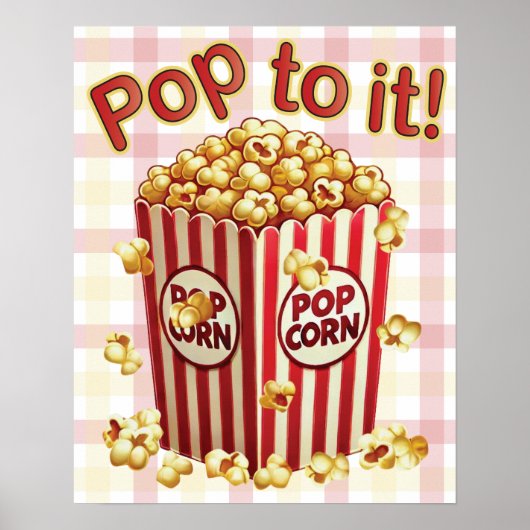 Poppin' met stijl - "Pop het!" Poster (Voorkant)