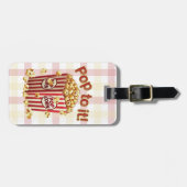 Poppin' met Style - "Pop erop!" Bagagelabel (Voorkant horizontaal)