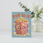 Poppin' met Style - "Pop erop!" Briefkaart (Staand voorkant)