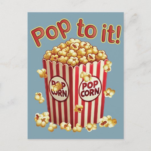 Poppin' met Style - "Pop erop!" Briefkaart (Voorkant)