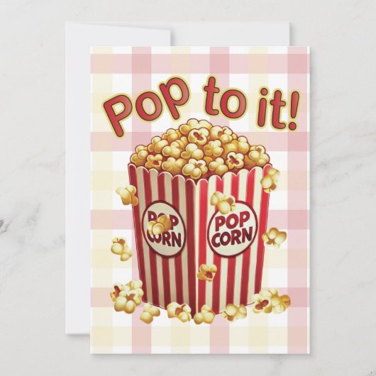 Poppin' met Style - "Pop erop!" Kaart (Voorkant)