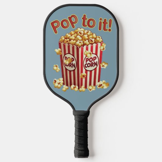 Poppin' met Style - "Pop erop!" Pickleball Paddle (Voorkant)