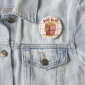 Poppin' met Style - "Pop erop!" Ronde Button 5,7 Cm (In situ)
