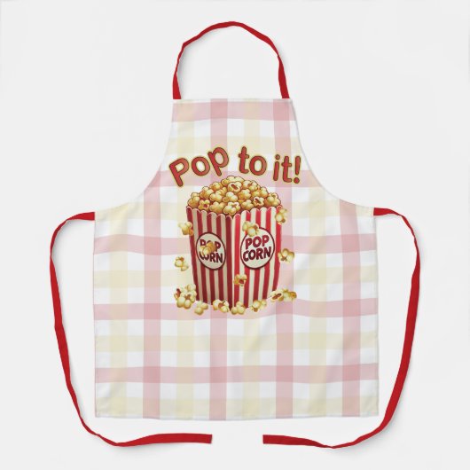 Poppin' met Style - "Pop erop!" Schort (Voorkant)