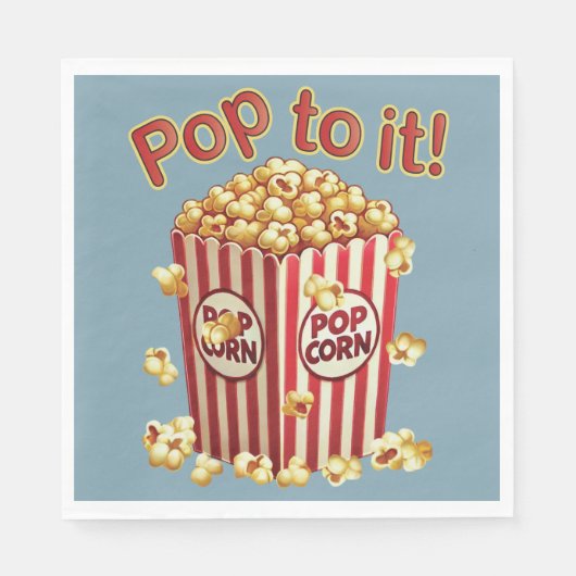 Poppin' met Style - "Pop erop!" Servet (Voorkant)