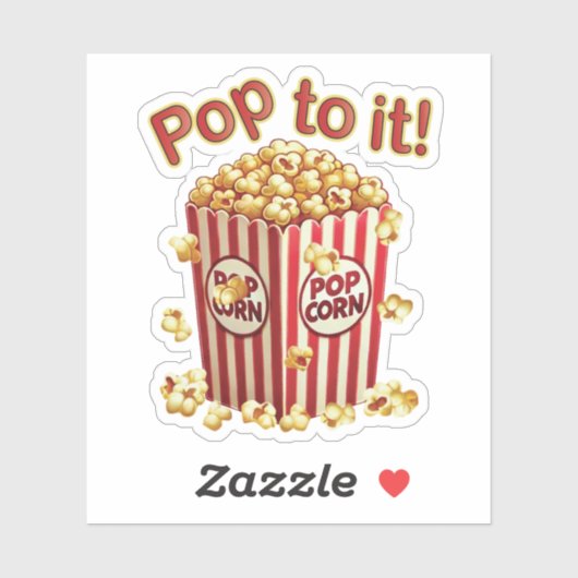 Poppin' met Style - "Pop erop!" Sticker (Vel)