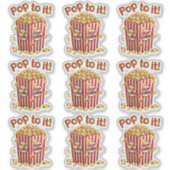 Poppin' met Style - "Pop erop!" Sticker (Voorkant)