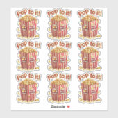 Poppin' met Style - "Pop erop!" Sticker (Vel)