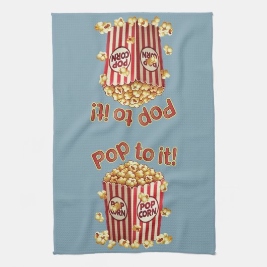 Poppin' met Style - "Pop erop!" Theedoek (Verticaal)