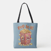 Poppin' met Style - "Pop erop!" Tote Bag (Achterkant)