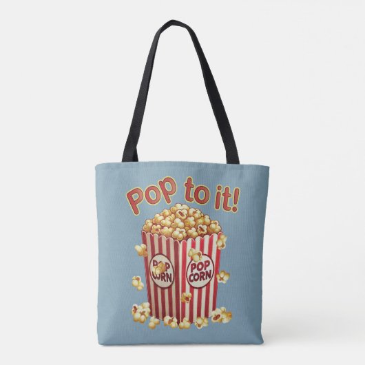 Poppin' met Style - "Pop erop!" Tote Bag (Achterkant)