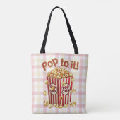 Poppin' met Style - "Pop erop!" Tote Bag (Achterkant)