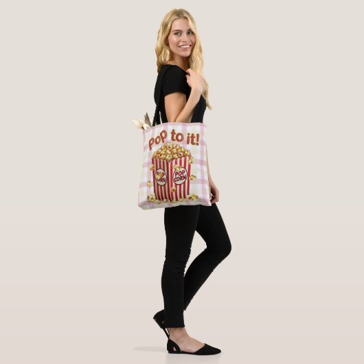 Poppin' met Style - "Pop erop!" Tote Bag (Op model)