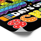 Poppin mijn reis door 100 dagen school Kinderen 10 Poster (Hoek)