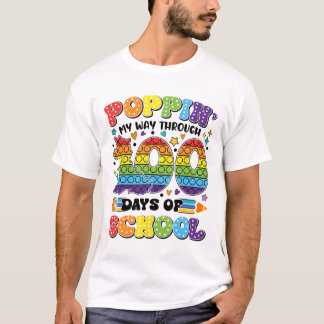 Poppin mijn reis door 100 dagen school Kinderen 10 T-shirt