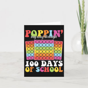 Poppin Mijn Weg Door 100 Dagen School Kinderen Ler Kaart