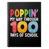Poppin mijn weg door 100 dagen school notitieboek (Voorkant)