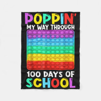 Poppin mijn weg door 100 dagen van de 100 gelukkig fleece deken