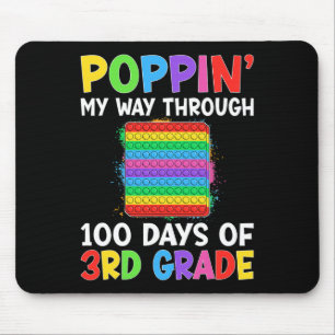 Poppin mijn weg door 100 dagen van school 3e klas muismat