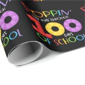 Poppin mijn weg door 100 schooldagen cadeaupapier (Rol Hoek)